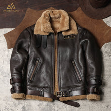 Classic B-3 Sheepskin Leather Bomber Jacket by Northman+