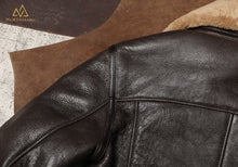 Classic B-3 Sheepskin Leather Bomber Jacket by Northman+