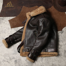 Classic B-3 Sheepskin Leather Bomber Jacket by Northman+