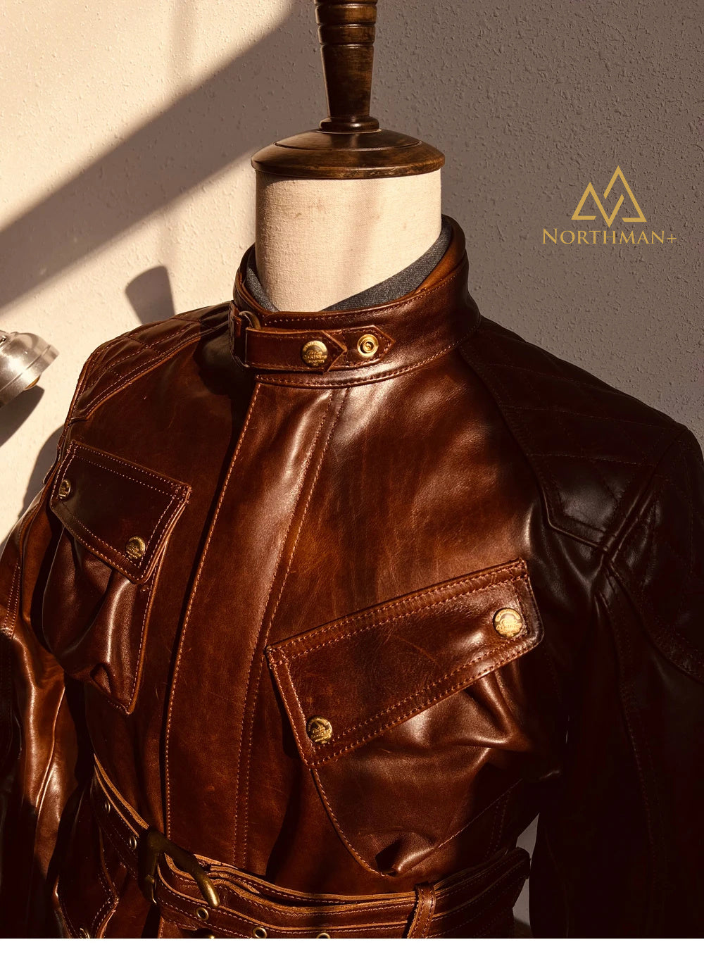 VINTAGE BRITISH MOTORCYCLE JACKET FOR MEN