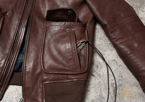 Type A2 leather flight jacket