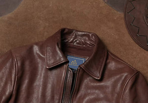 Type A2 leather flight jacket