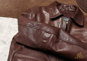 Type A2 leather flight jacket