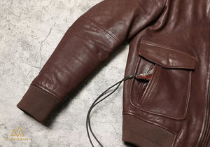 Type A2 leather flight jacket