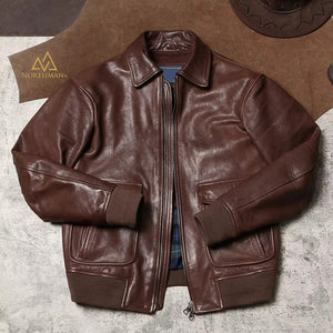 Type A2 leather flight jacket