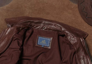 Type A2 leather flight jacket