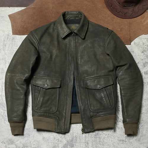 TYPE A2 FLIGHT JACKET IN OLIVE