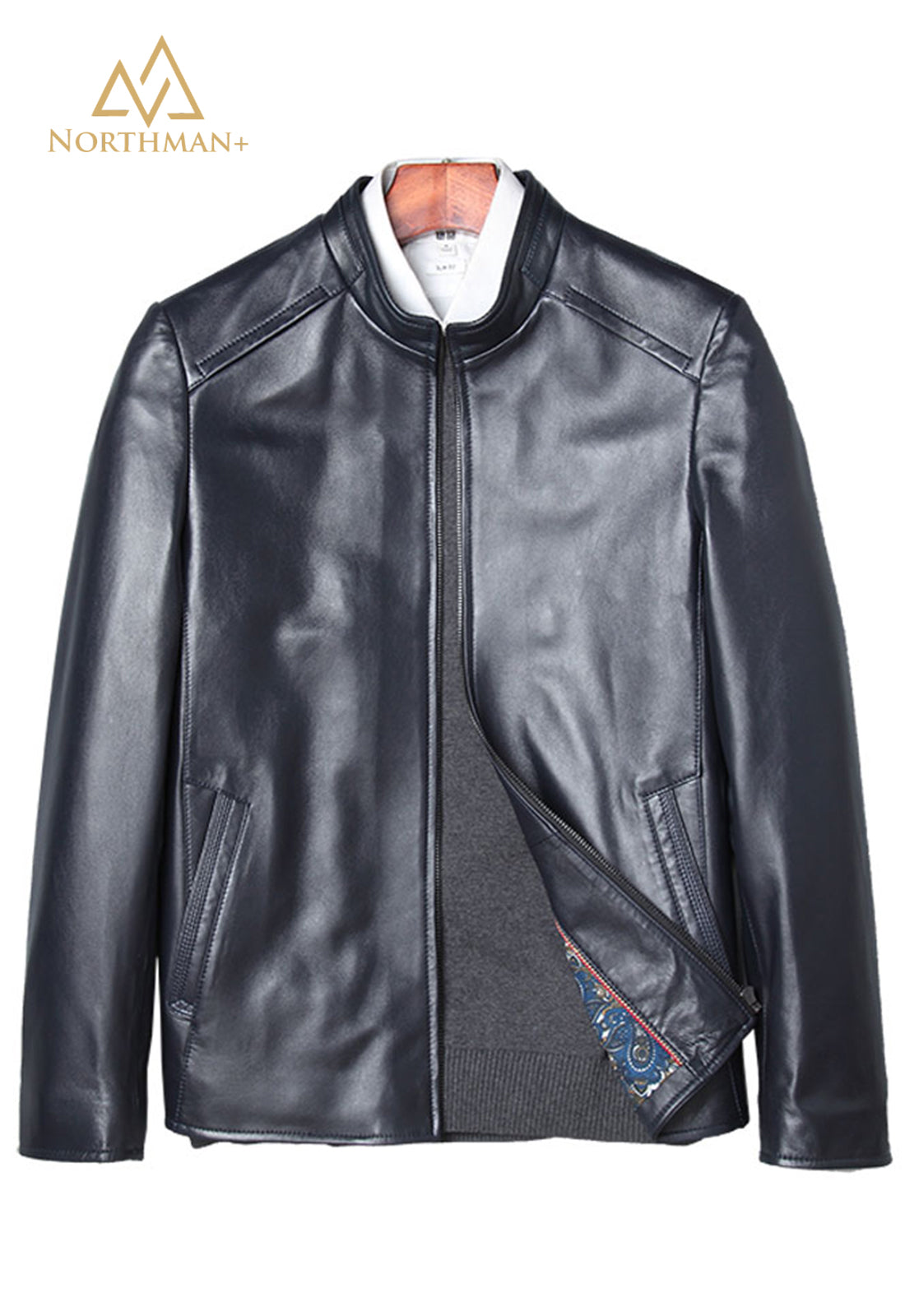 Leather-Jacket-Slim-Biker-jacket-Men