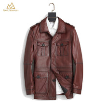 Watson Field leather jacket in Brown